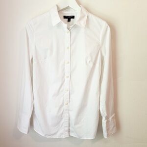 Banana Republic White Riley Button-down Shirt Size 8
